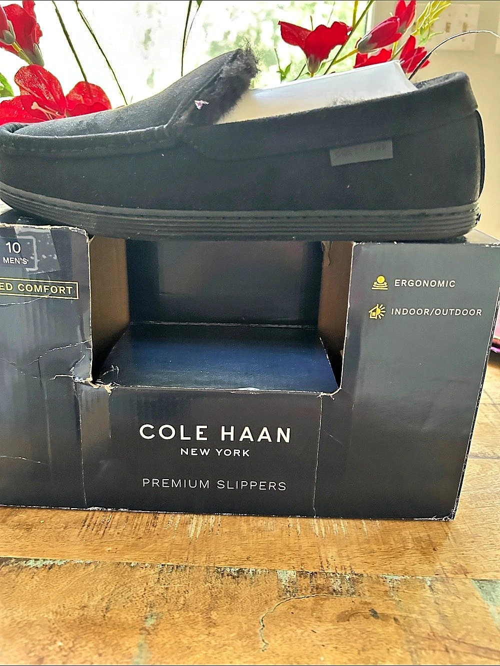 Cole Haan Premium Slippers Men's Black Slippers US 10 Like New